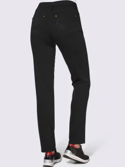 Pantalons<Jean à ceinture avec passants fermeture à glissière