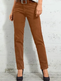 Pantalons<Jean à ceinture avec passants fermeture à glissière