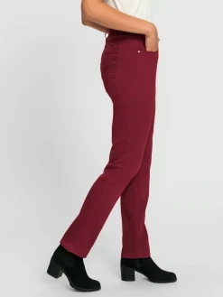 Pantalons<Jean à ceinture avec passants fermeture à glissière