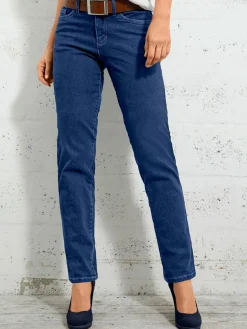 Pantalons<Jean à ceinture avec passants fermeture à glissière