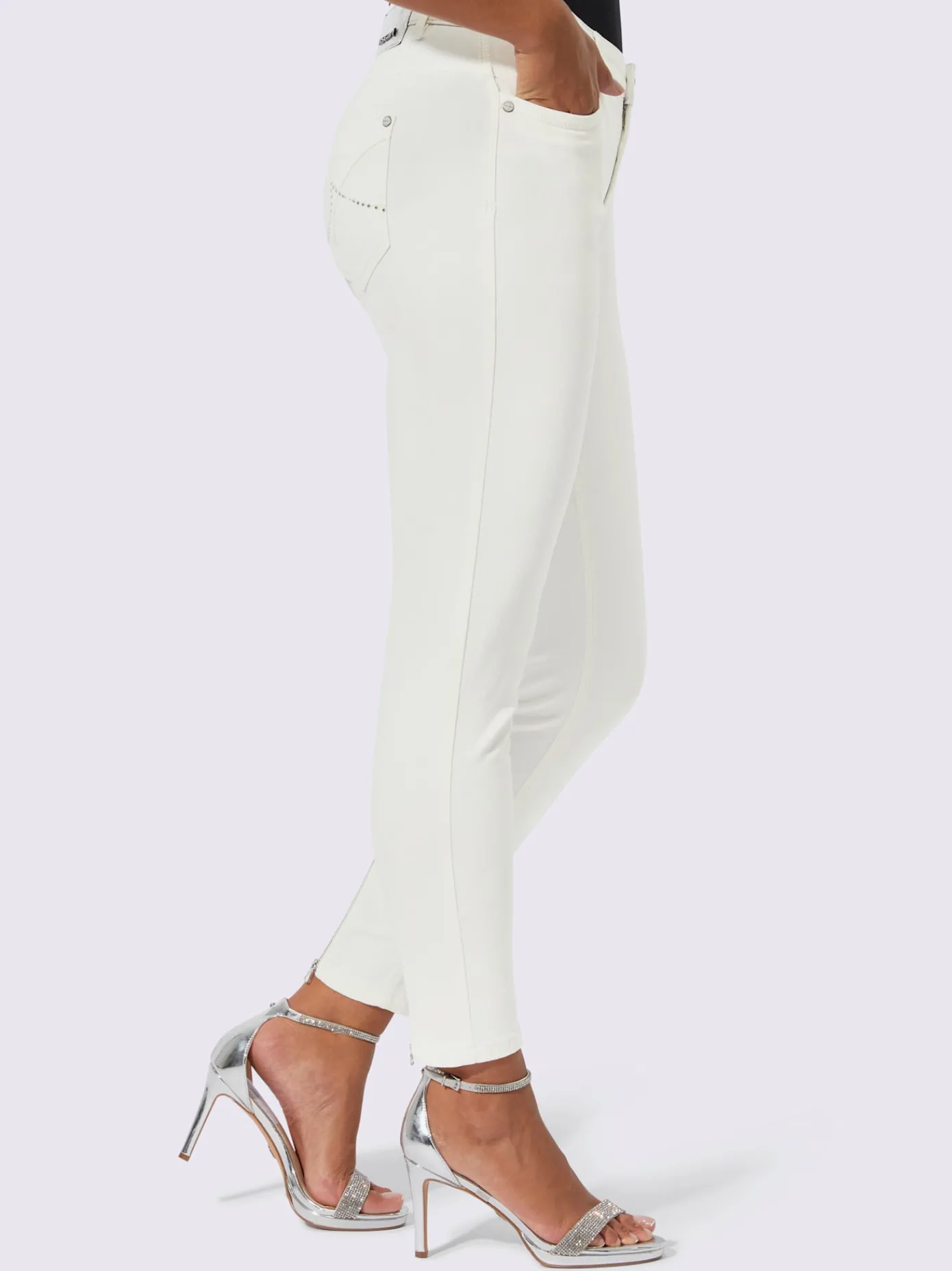 Creation L Jeans|Pantalons<Jean 7/8 coton de qualité