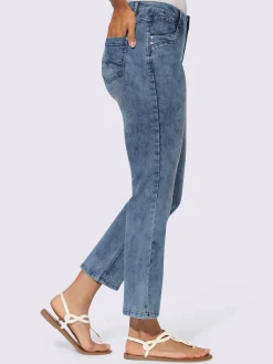 Collection L Pantalons<Jean 7/8 coton extensible confortable