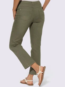 Collection L Pantalons<Jean 7/8 coton extensible confortable