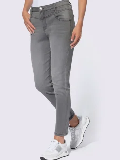 Rick Cardona Jeans|Pantalons<Jean 7/8 coutures contrastées décoratives
