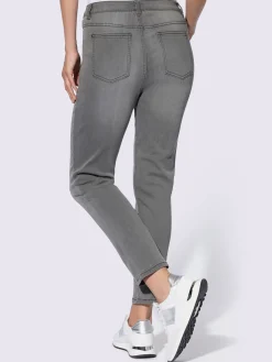 Rick Cardona Jeans|Pantalons<Jean 7/8 coutures contrastées décoratives