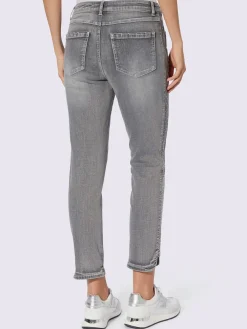 Rick Cardona Jeans|Pantalons<Jean 7/8 délavage tendance