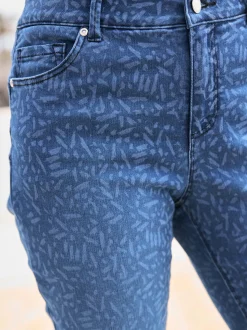 Linea Tesini Jeans|Pantalons<Jean 7/8 effet « push-up » pour un joli fessier