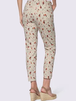 Linea Tesini Jeans|Pantalons<Jean 7/8 imprimé décoratif