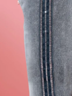 Rick Cardona Jeans|Pantalons<Jean 7/8 jolies rayures sur les côtés