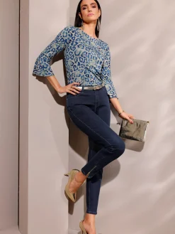 Creation L Jeans|Pantalons<Jean 5 poches avec coton