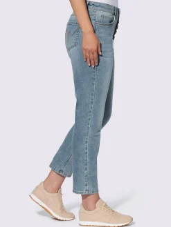 Linea Tesini Jeans|Pantalons<Jean 5 poches boutons décoratifs