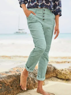 Linea Tesini Pantalons<Jean 5 poches délavage spécial pour un coloris tendance
