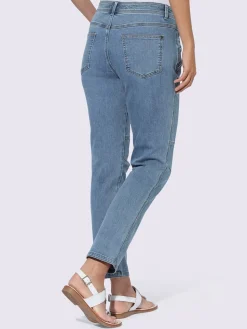 Linea Tesini Pantalons<Jean 5 poches délavage spécial pour un coloris tendance