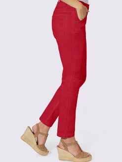 Linea Tesini Pantalons<Jean 5 poches délavage spécial pour un coloris tendance
