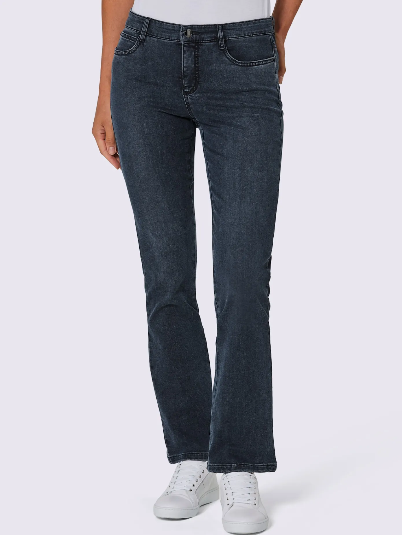 Ascari Pantalons|Jeans<Jean 5 poches mélange coton et lyocell de qualité