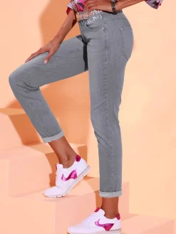 Creation L Pantalons<Jean 5 poches mélange de cotons agréable à porter