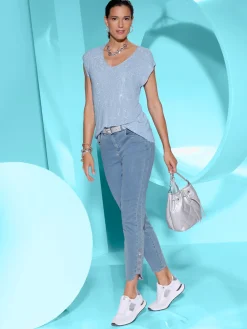 Creation L Jeans|Pantalons<Jean 5 poches mélange de lyocell et de viscose de qualité