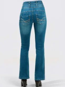 Jeans<Jean 5 poches mélange de lyocell et de viscose de qualité