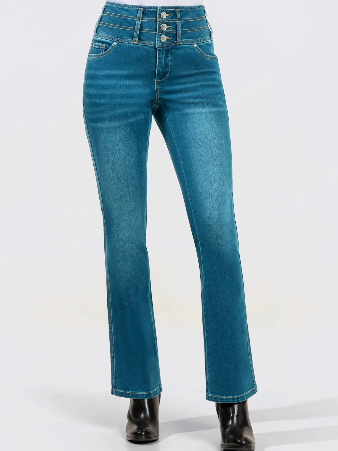 Pantalons<Jean 5 poches mélange de lyocell et de viscose de qualité