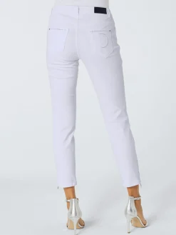 Ascari Jeans|Pantalons<Jean 5 poches poches avec broderie et pierres fantaisie