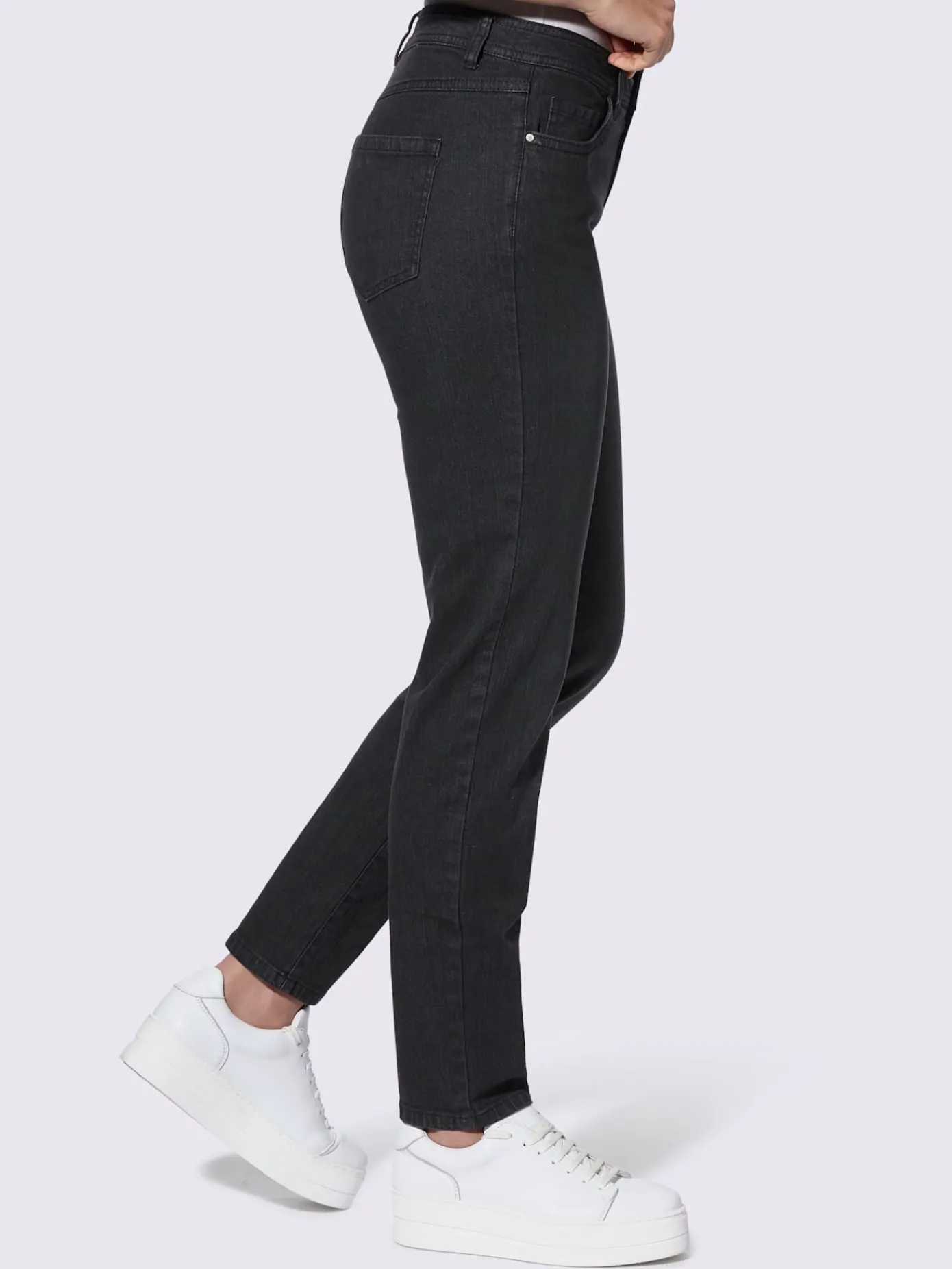 Collection L Pantalons<Jean 5 poches qualité coton extensible indéformable