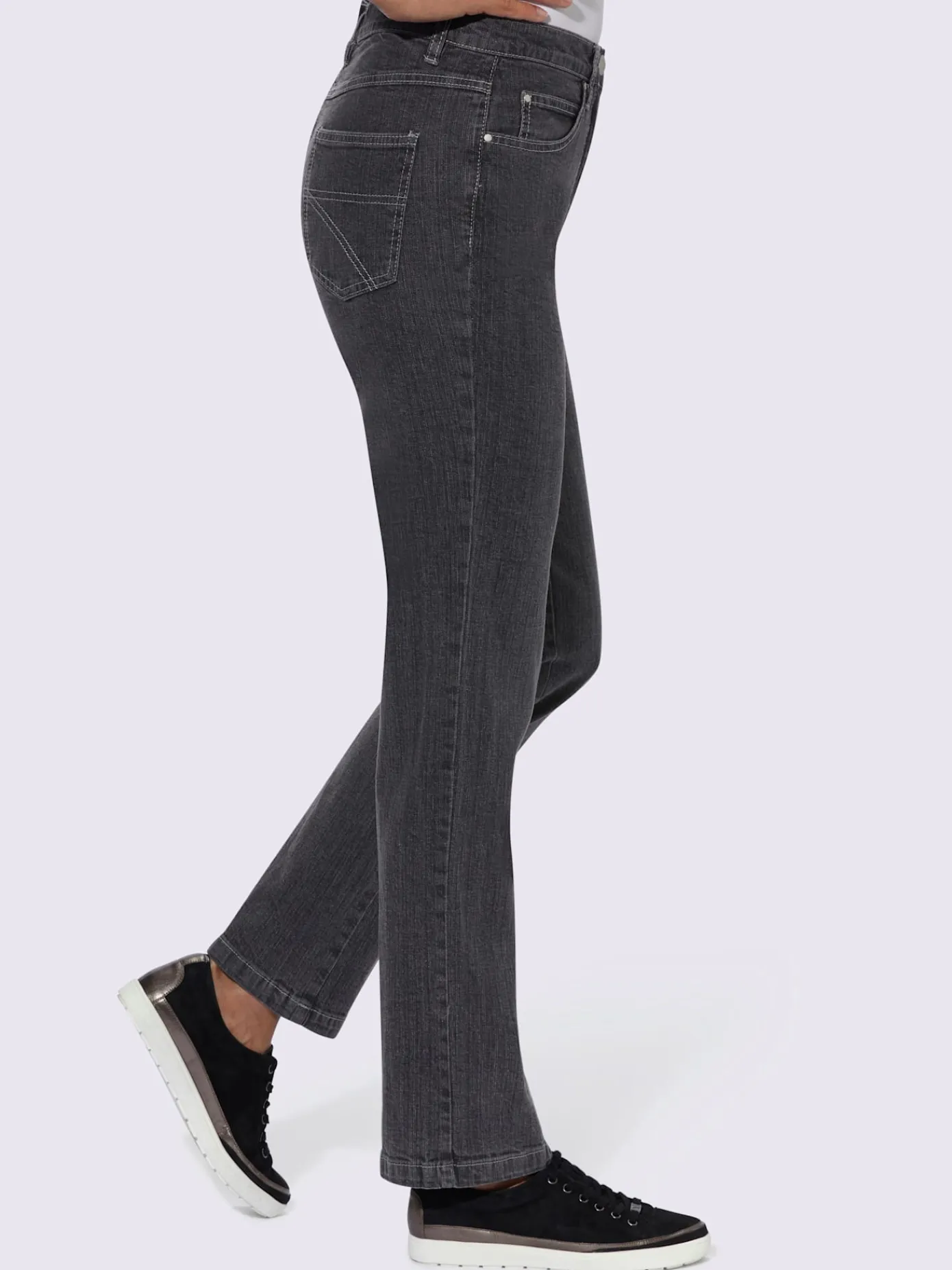 Collection L Pantalons<Jean 5 poches stretch perfect fit
