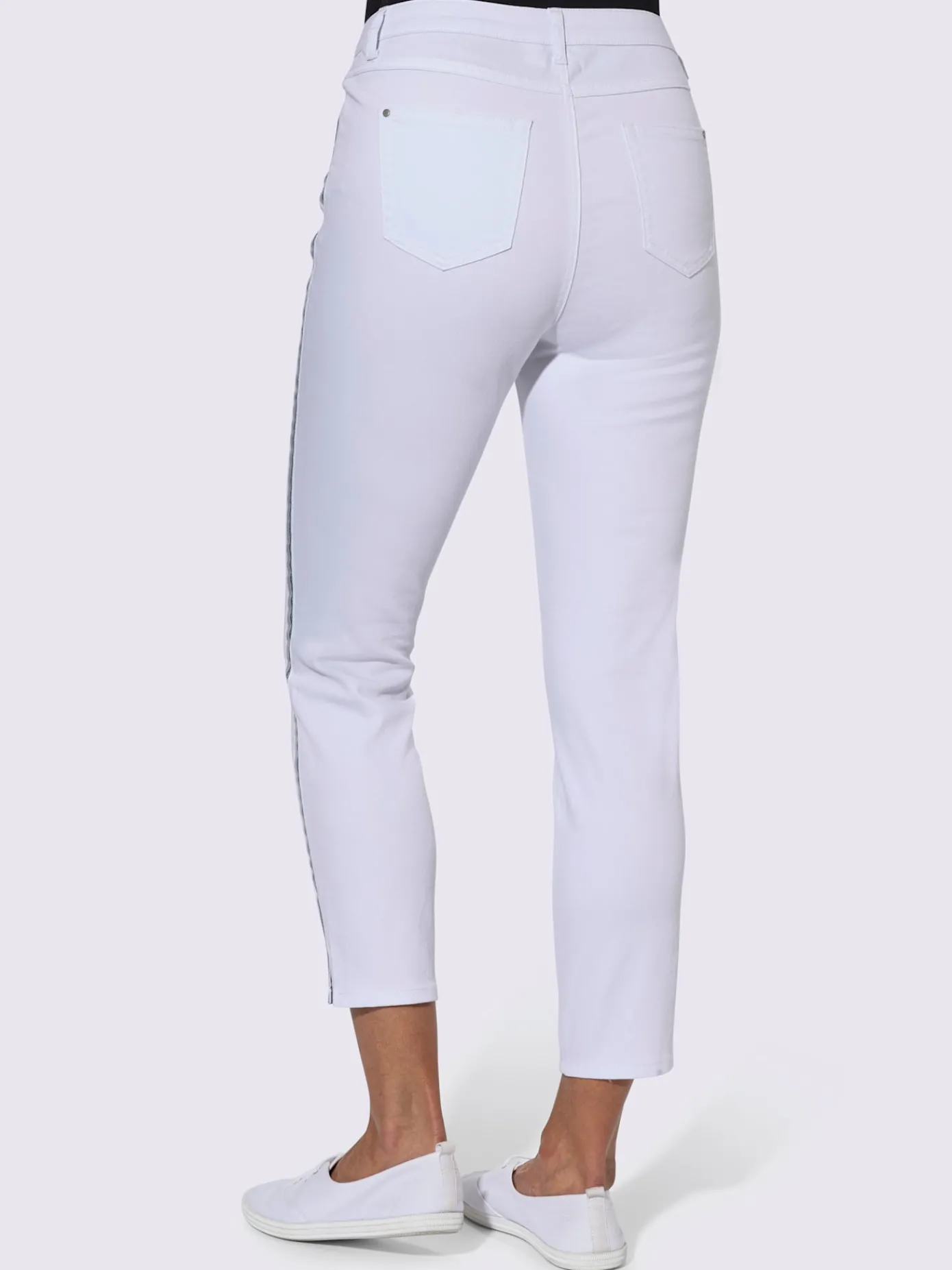 Collection L Pantalons<Jean 7/8 qualité coton