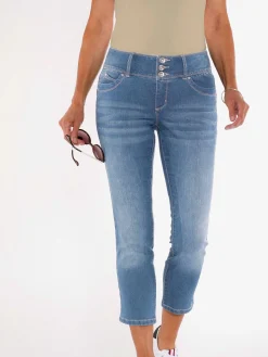 Collection L Pantalons<Jean 7/8 qualité coton