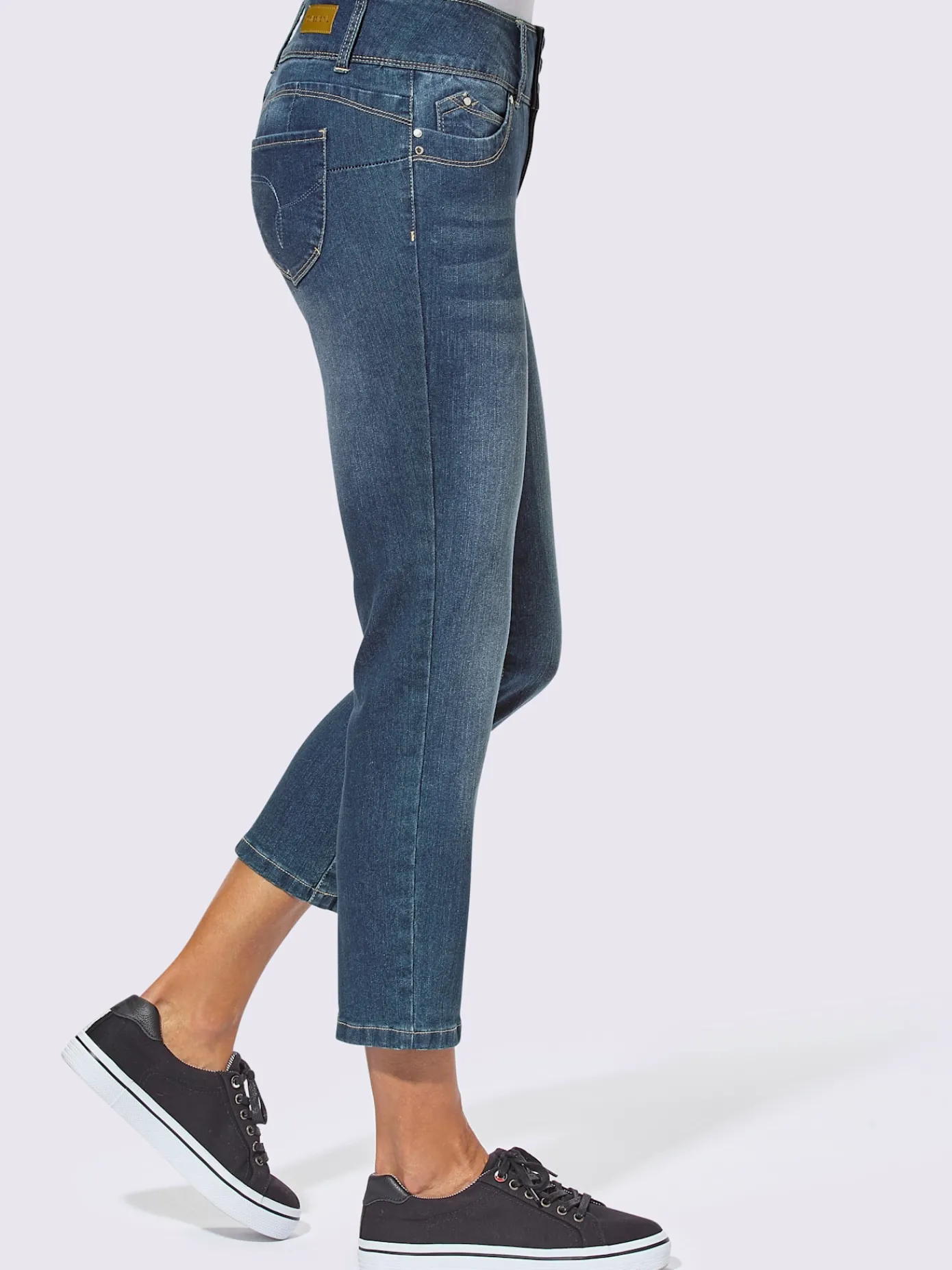 Collection L Pantalons<Jean 7/8 qualité coton