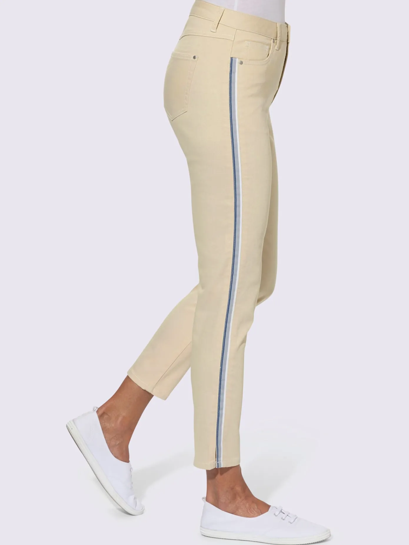 Collection L Pantalons<Jean 7/8 qualité coton