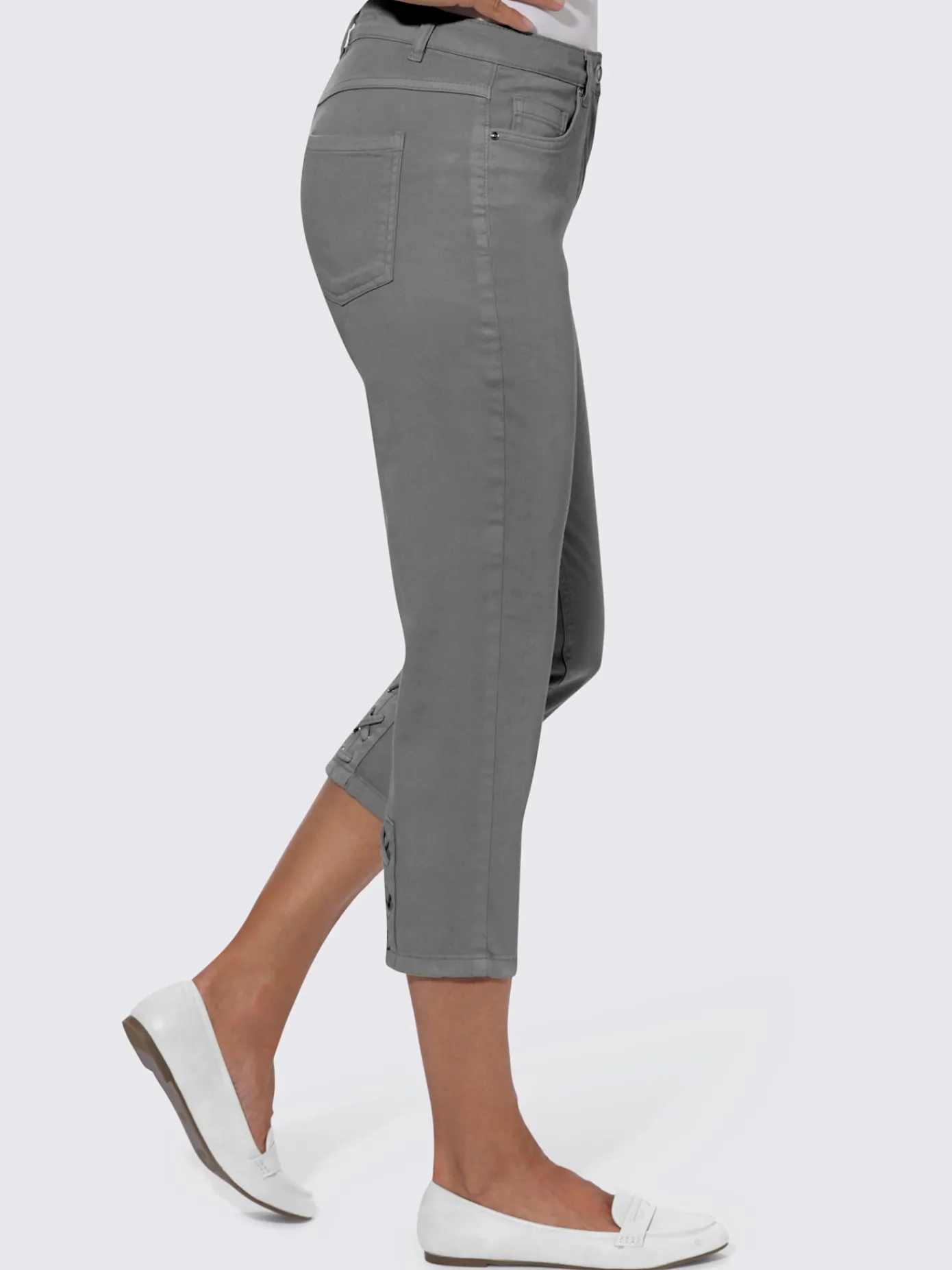 Collection L Pantalons<Jean 3/4 qualité coton doux sur la peau