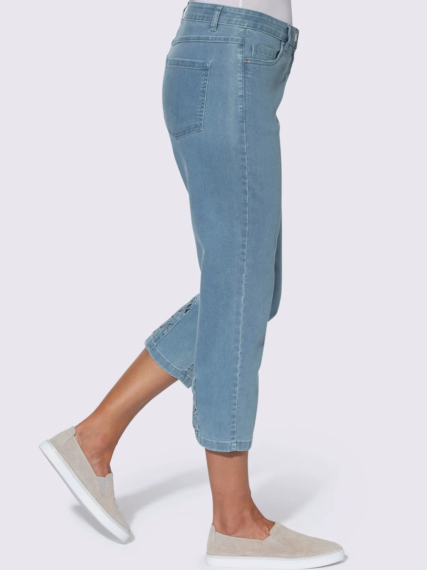 Collection L Pantalons<Jean 3/4 qualité coton doux sur la peau