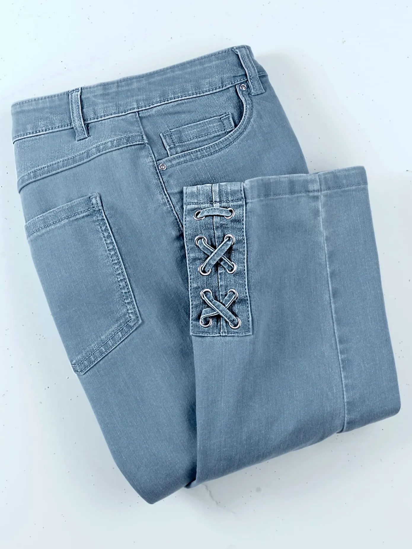 Collection L Pantalons<Jean 3/4 qualité coton doux sur la peau