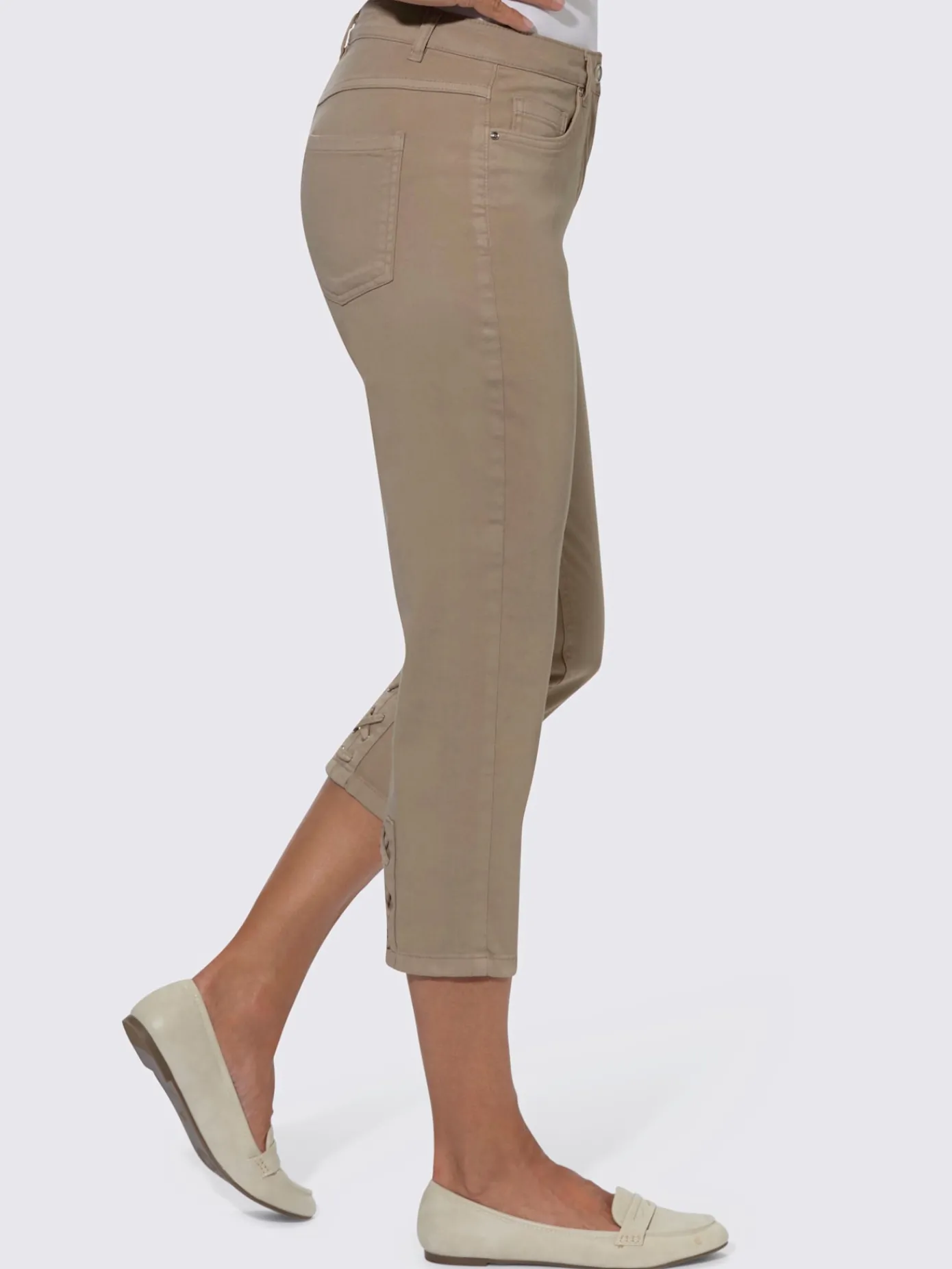 Collection L Pantalons<Jean 3/4 qualité coton doux sur la peau