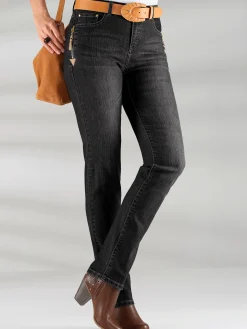 Collection L Pantalons<Jean avec poches originales en qualité extensible