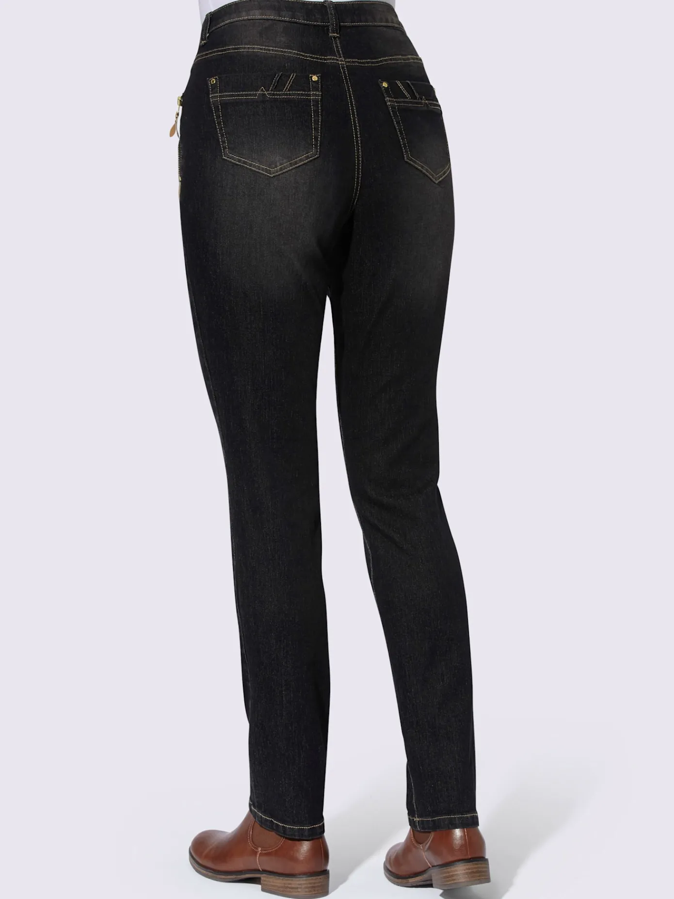 Collection L Pantalons<Jean avec poches originales en qualité extensible