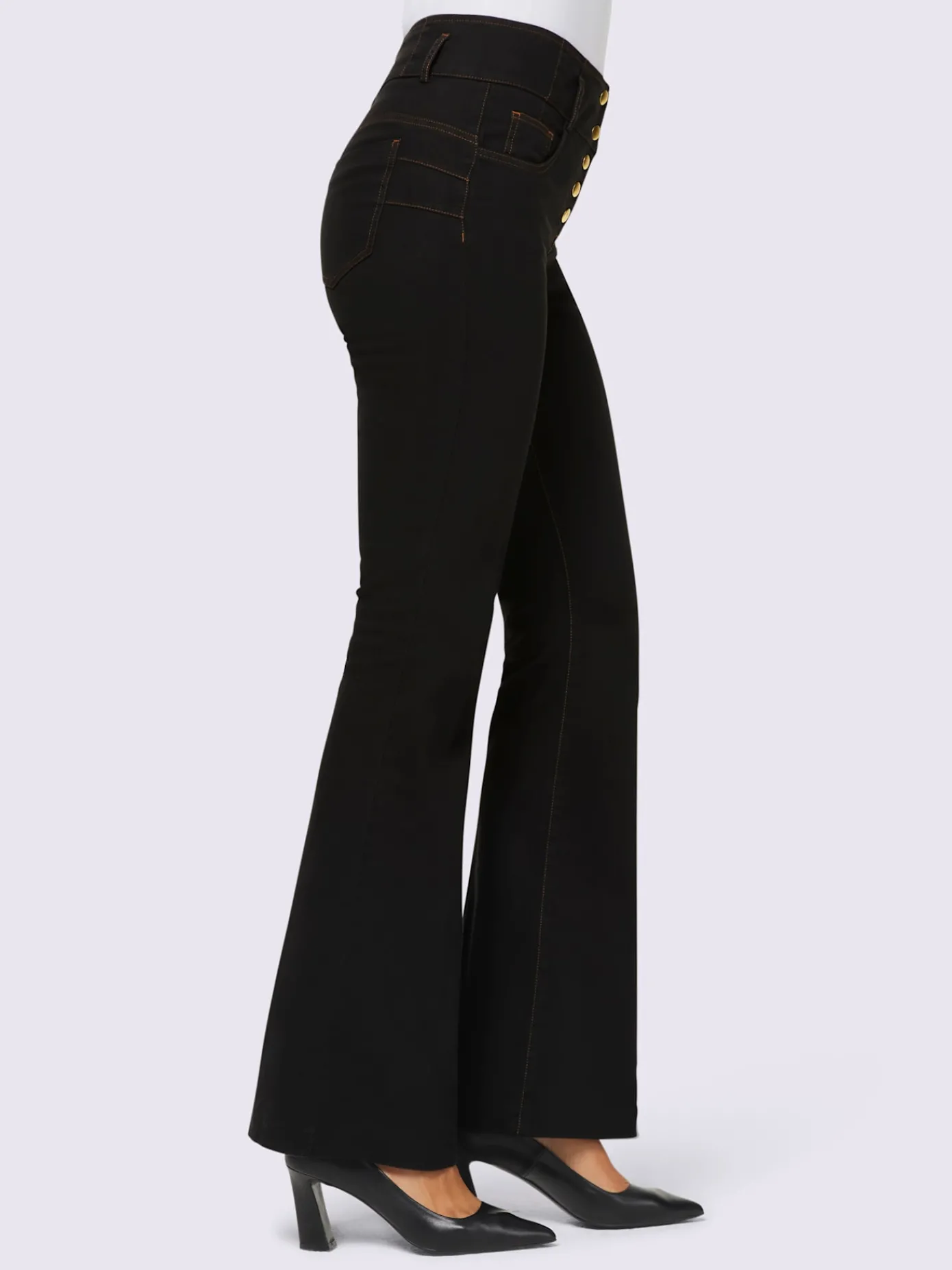 Ashley Brooke Pantalons<Jean bootcut élasthanne