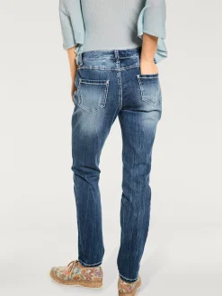 Linea Tesini Pantalons<Jean boyfriend coupe droite