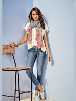 Linea Tesini Jeans|Pantalons<Jean boyfriend coupe droite