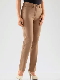 Pantalons<Jean broderie décorative sur les poches arrières