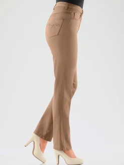 Pantalons<Jean broderie décorative sur les poches arrières