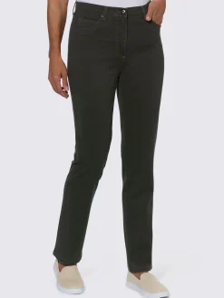 Pantalons<Jean broderie décorative sur les poches arrières