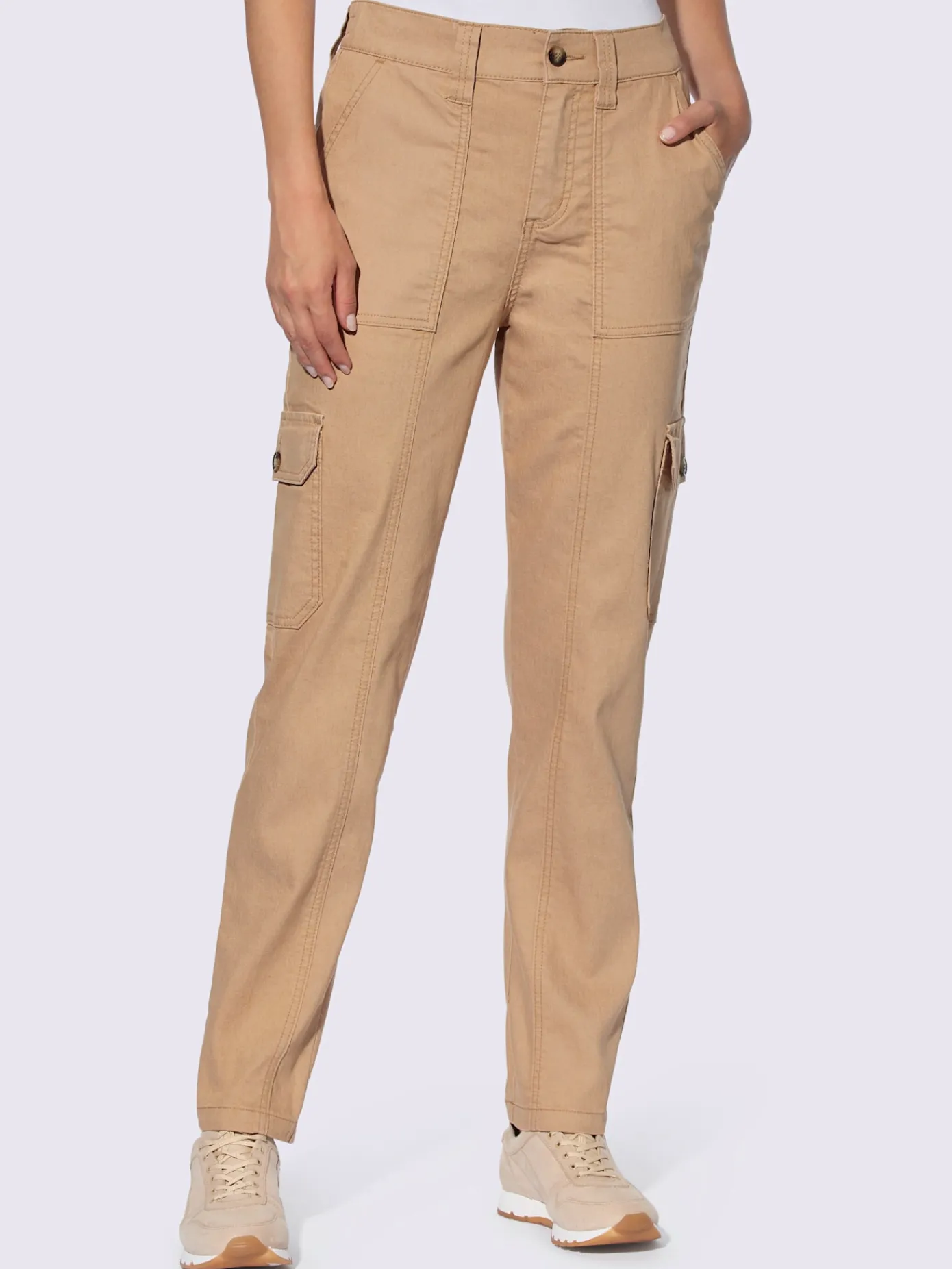 Linea Tesini Jeans|Pantalons<Jean cargo coupe cargo décontractée