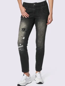 Mandarin Jeans|Pantalons<Jean coton extensible confortable