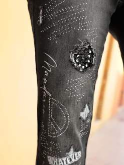 Mandarin Jeans|Pantalons<Jean coton extensible confortable