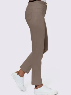 Fair Lady Pantalons<Jean coupe droite avec ceinture élastique au dos