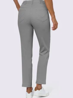 Fair Lady Pantalons<Jean coupe droite avec ceinture élastique au dos