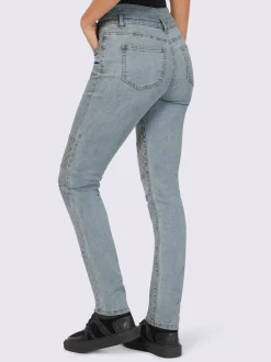 Mandarin Jeans|Pantalons<Jean délavé tendance