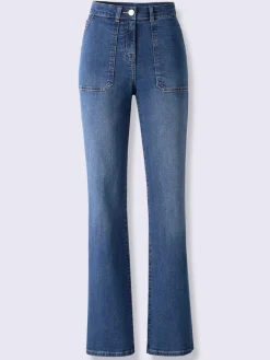 Jeans|Pantalons<Jean droit qualité coton