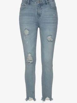 Buffalo Pantalons<Jean effet déchiré jambes affinées